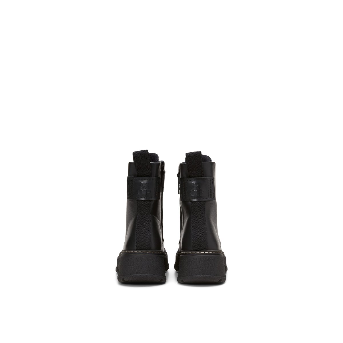 Bottes à lacets modèle Elisa avec semelle extérieure TR légère noir, MARC O'POLO