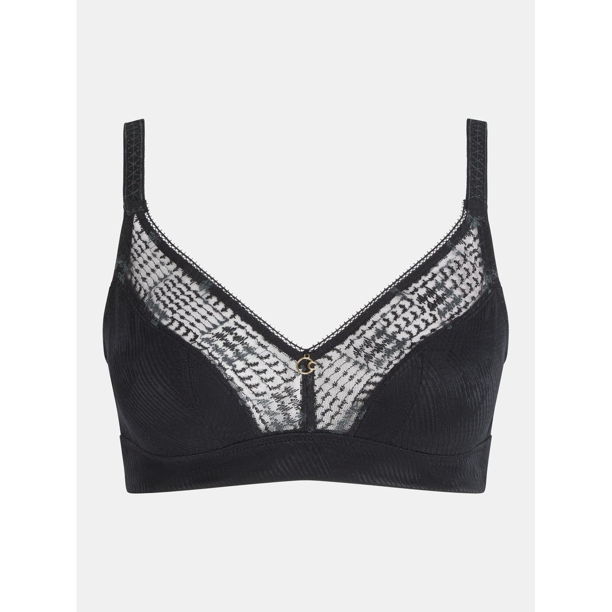 Soutien-gorge sans armatures Intrigue noir, CHANTELLE