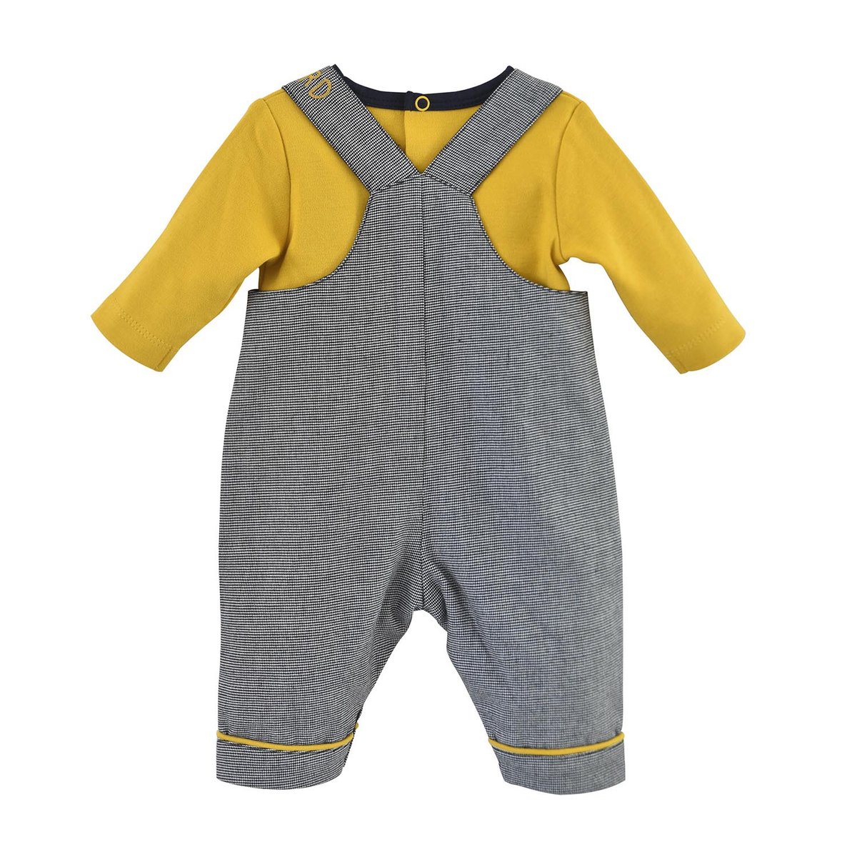 Ensemble t-shirt salopette dean gris, SUCRE D'ORGE