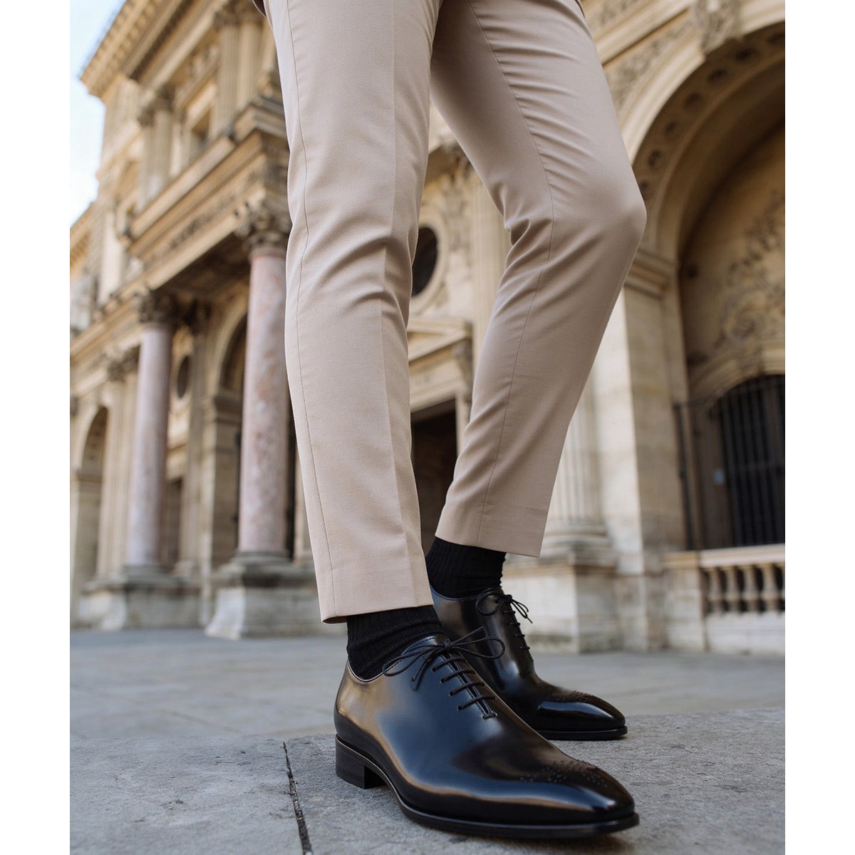 Richelieu cuir VASCO noir, FINSBURY