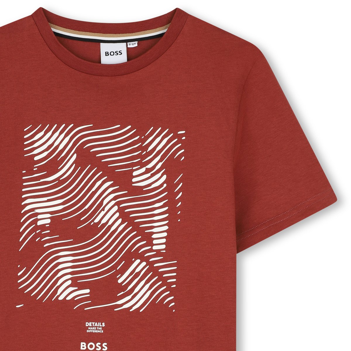 Tee-shirt manches courtes rouge, BOSS KIDSWEAR
