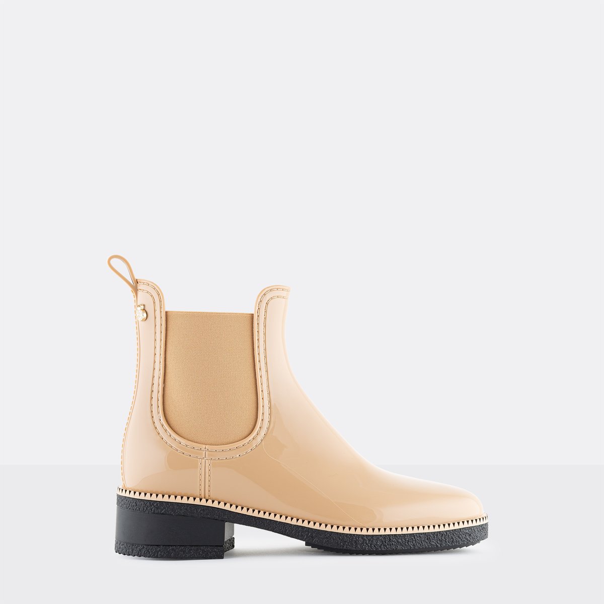 Boots de pluie vegan à talon AVA sable, LEMON JELLY