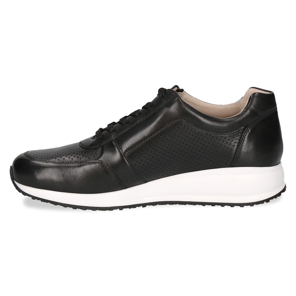 Basket en cuir noir nappa, CAPRICE
