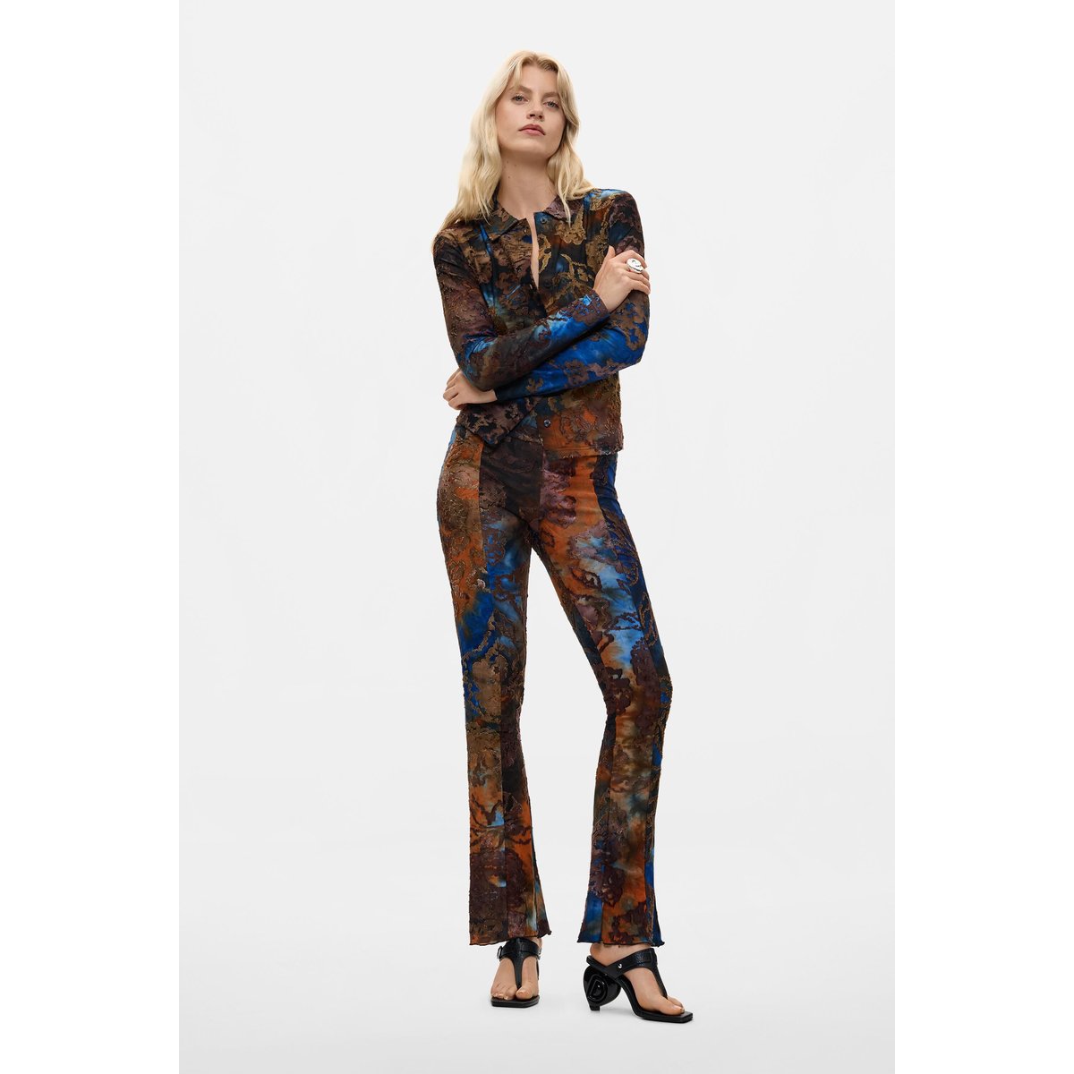 Pantalon long en maille noir, DESIGUAL