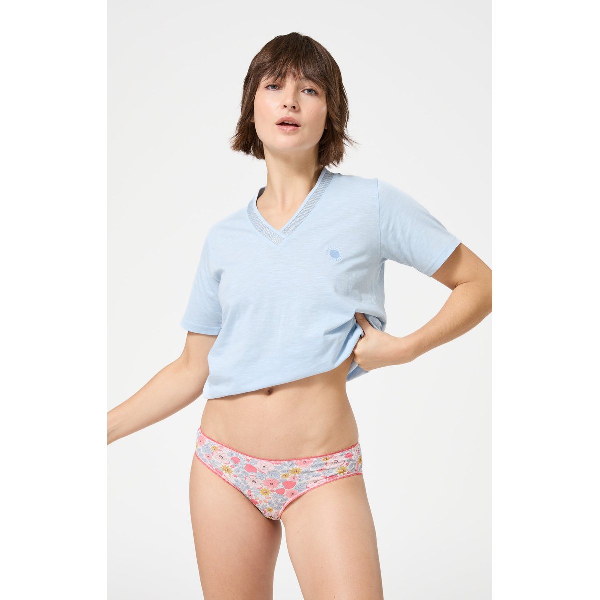 Culotte en coton imprimé Nina multicolore, ARTHUR