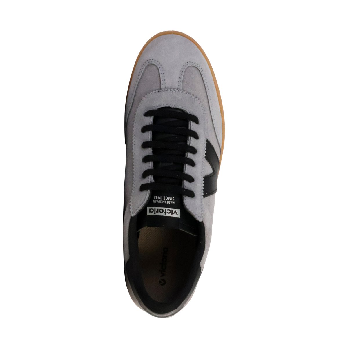 Basket Cuir Berlin Ciclista Serraje gris, VICTORIA