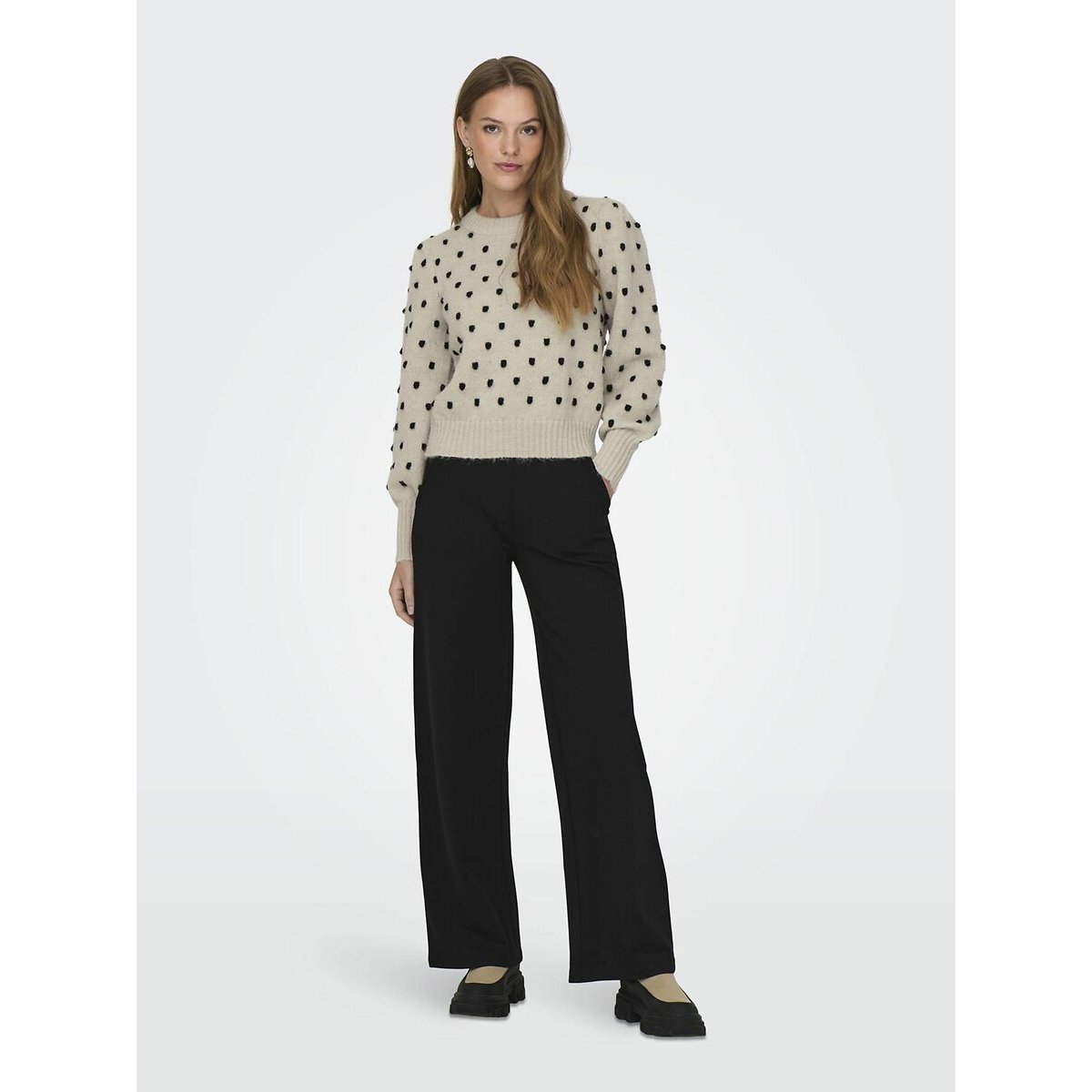 Pull stampato a maniche lunghe ecru , JDY