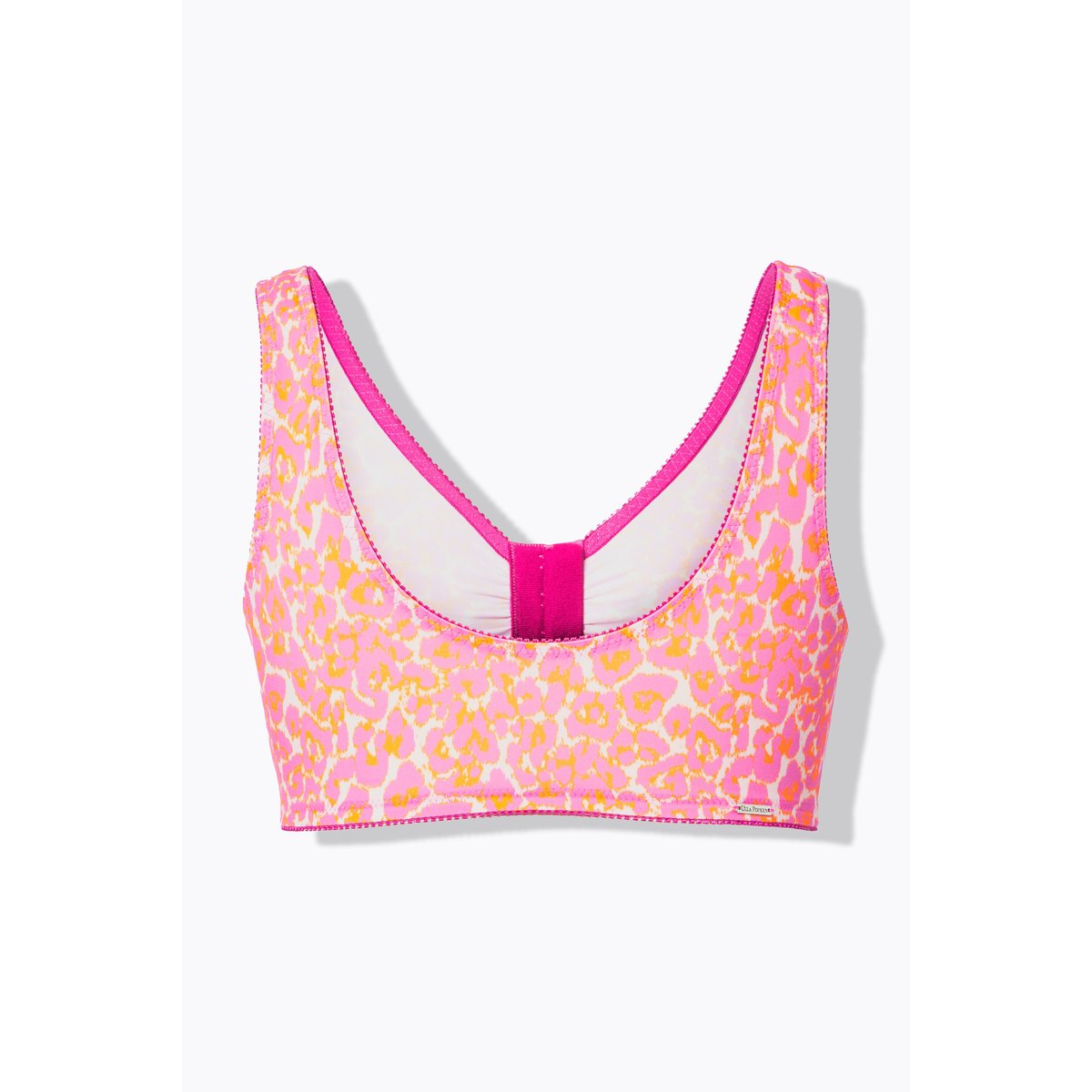 Brassière sans armatures. Imprimé léopard. rose vif, ULLA POPKEN