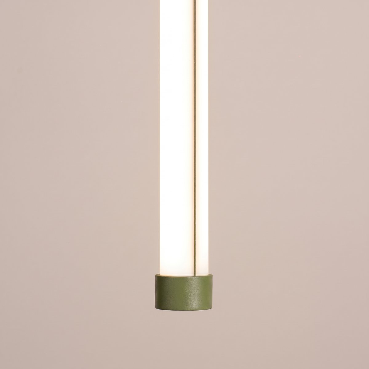 Suspension Acier Vert Olive LED 1 Trang vert olive, EDEN