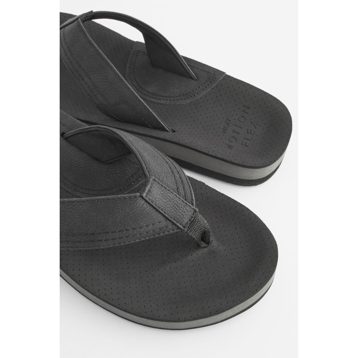 Tongs coupe classique noir, NEXT