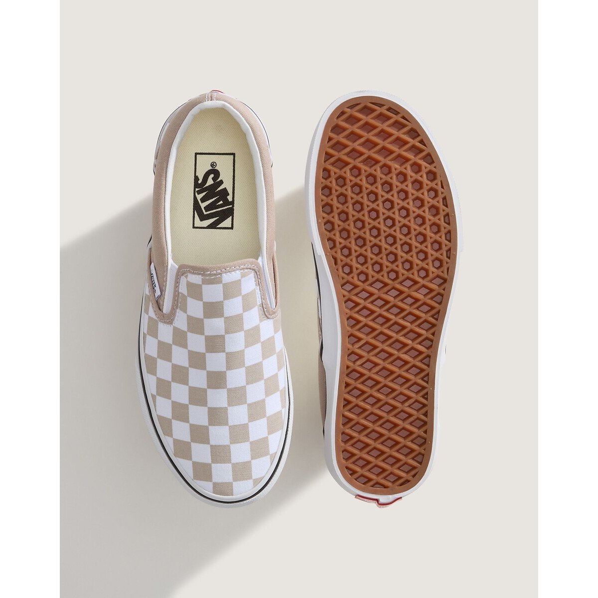 Zapatillas CLASSIC SLIP-ON beige/blanco, VANS