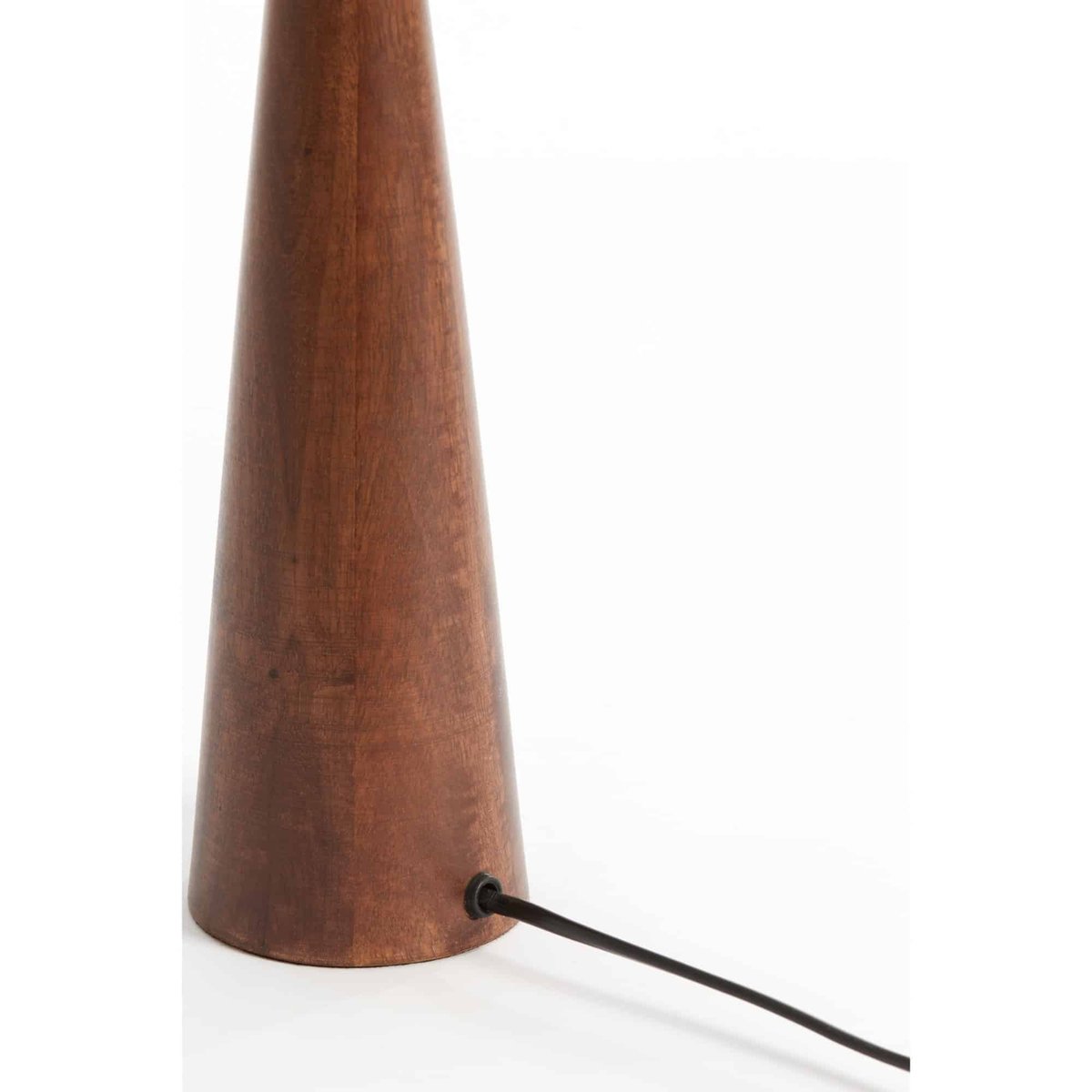Base De La Lampe Bois FESTINA rouge-brun, LIGHT & LIVING