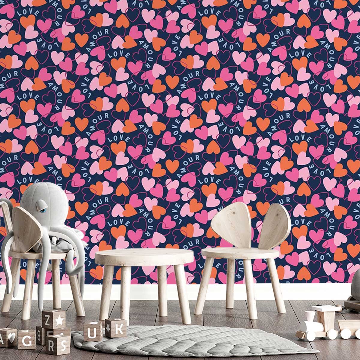 Papier peint panoramique Disco bloom intissé, HEXOA