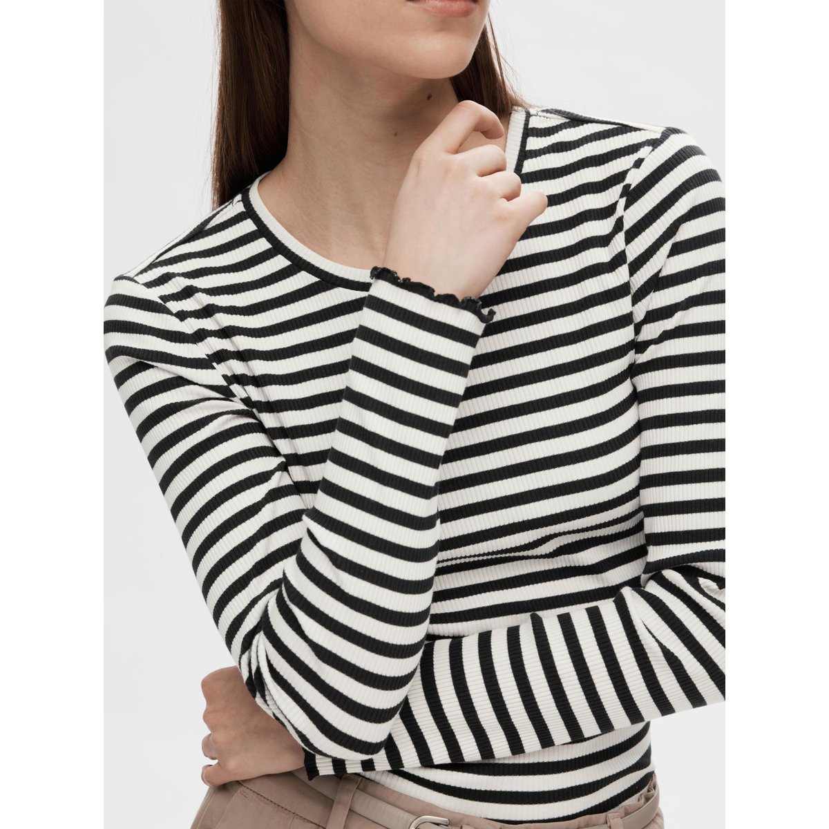 T-Shirt À Manches Longues noir - black, SELECTED