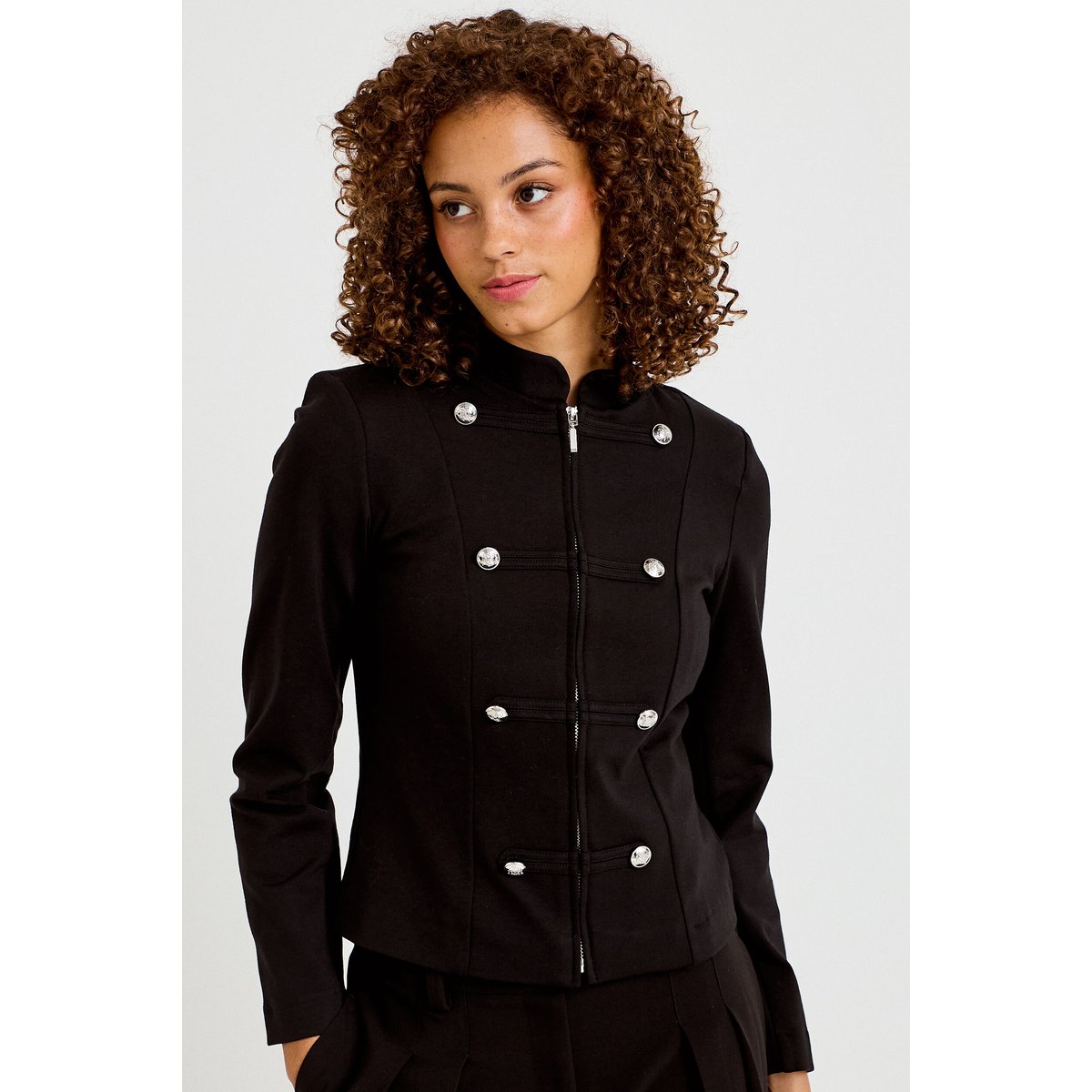 Veste ajustée manches longues noir, CACHE CACHE