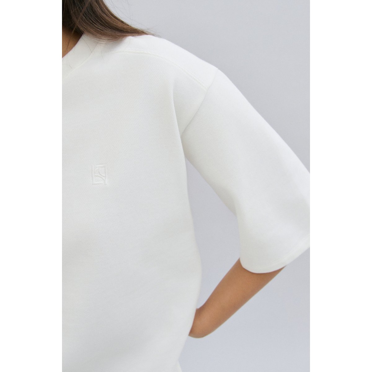 T-shirt coupe droite col rond T-SHIRT TMAELLE ecru, CAROLL