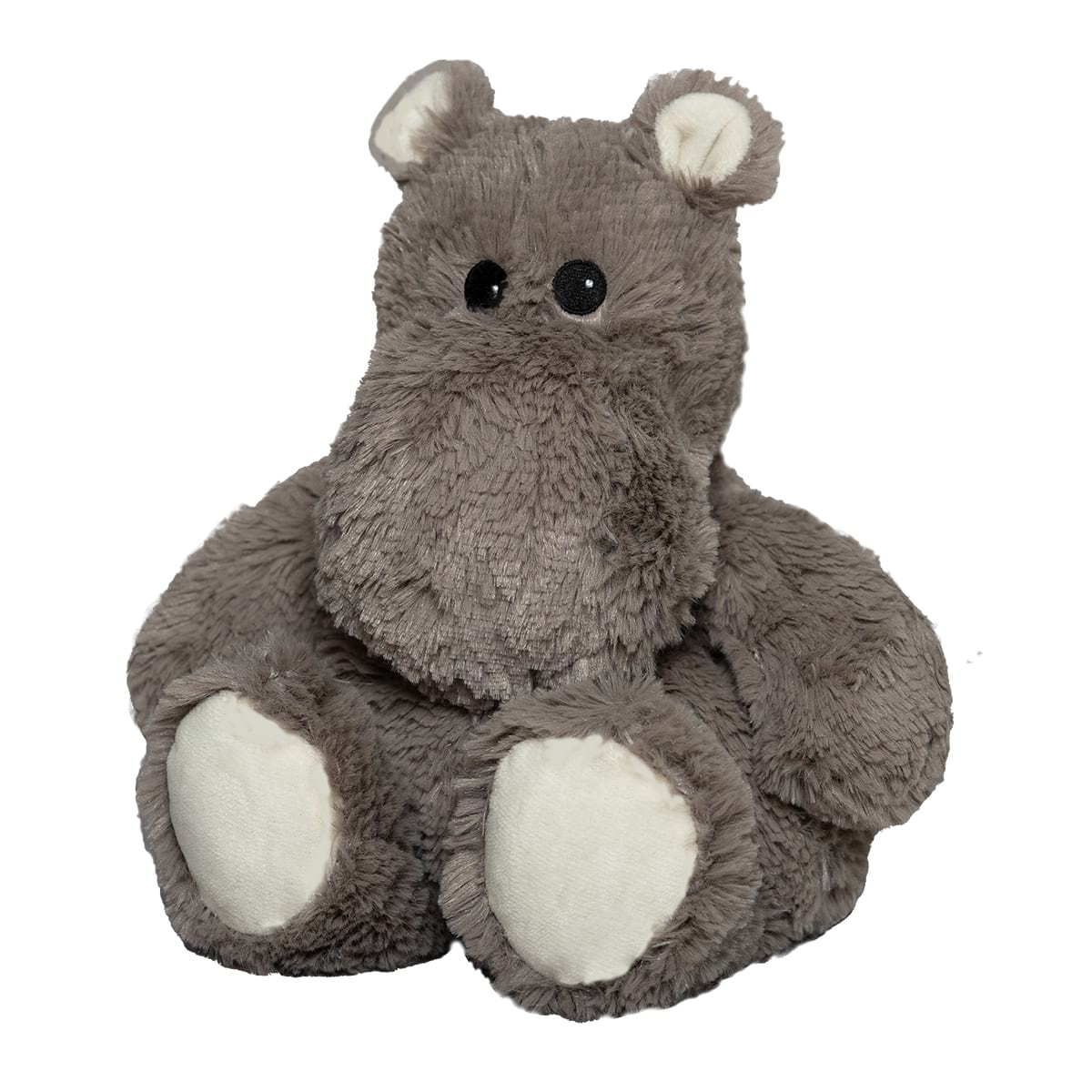 Peluche Bouillotte Hippopotame gris, WARMIES