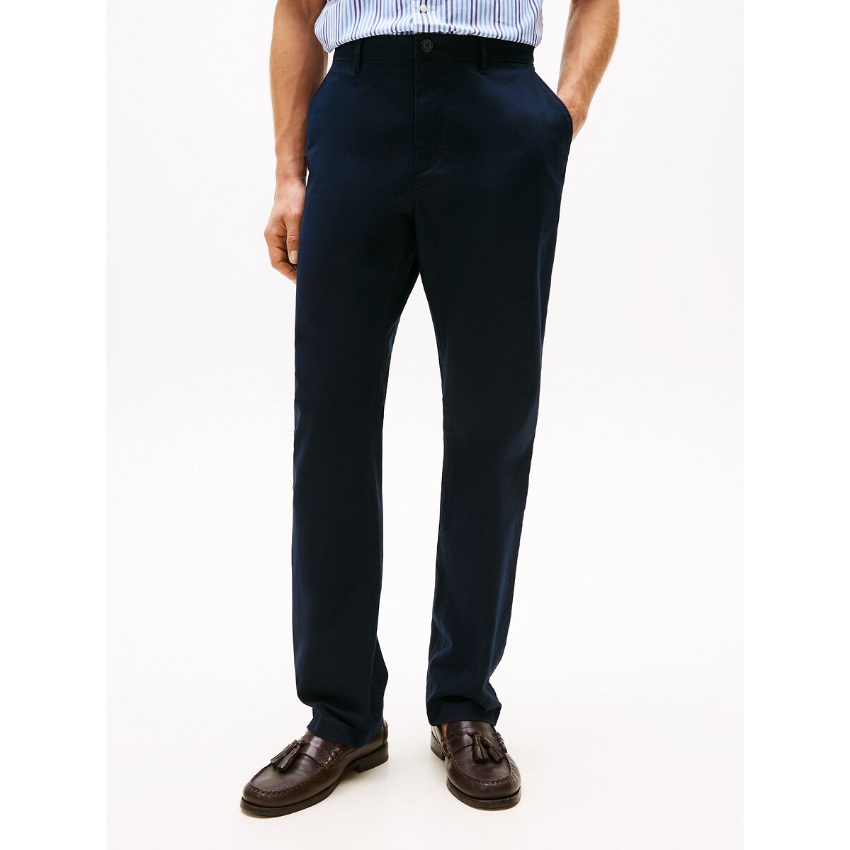 Twill Chinos navy blue, TOMMY HILFIGER