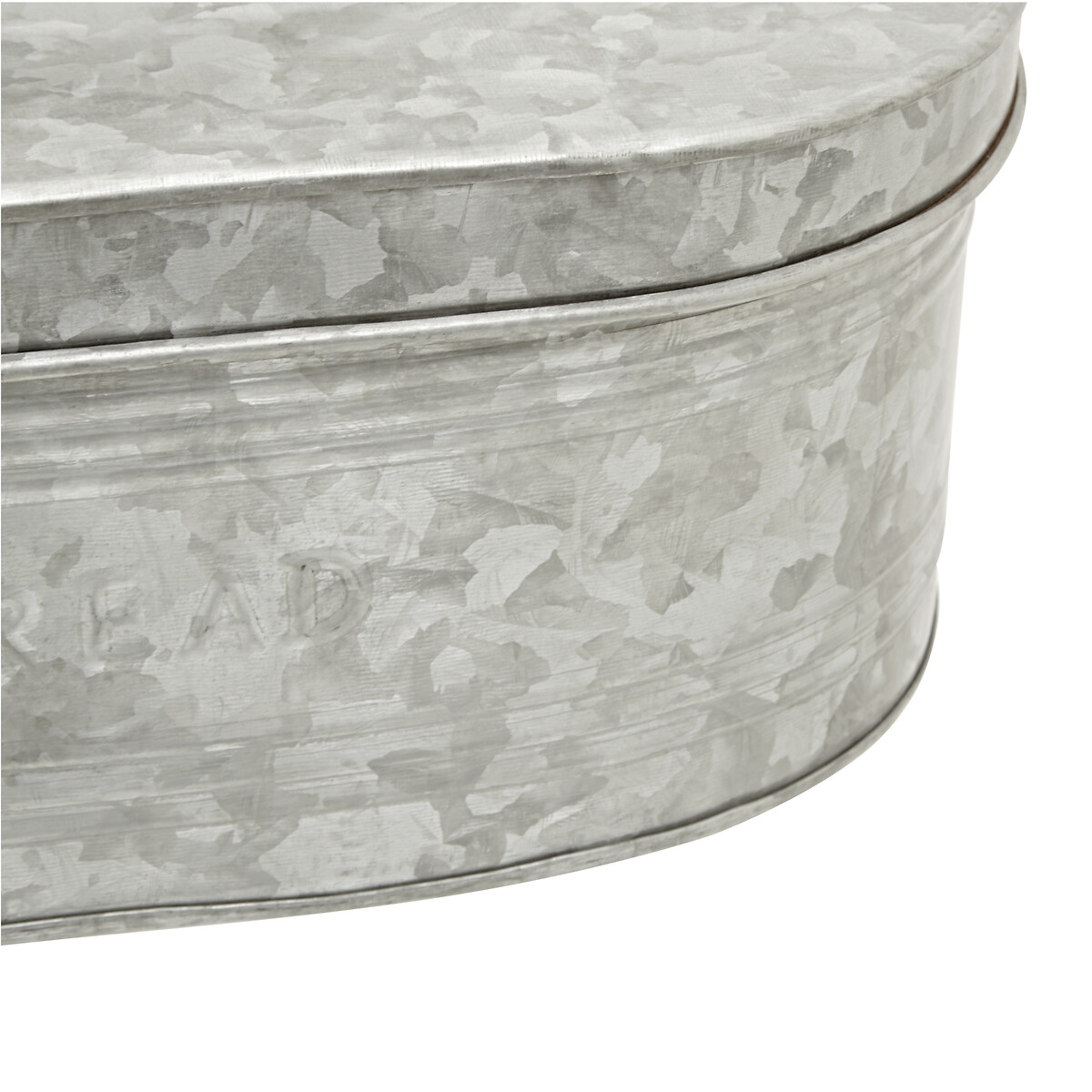 Galvanised Steel Bread Bin silver-coloured, SO'HOME
