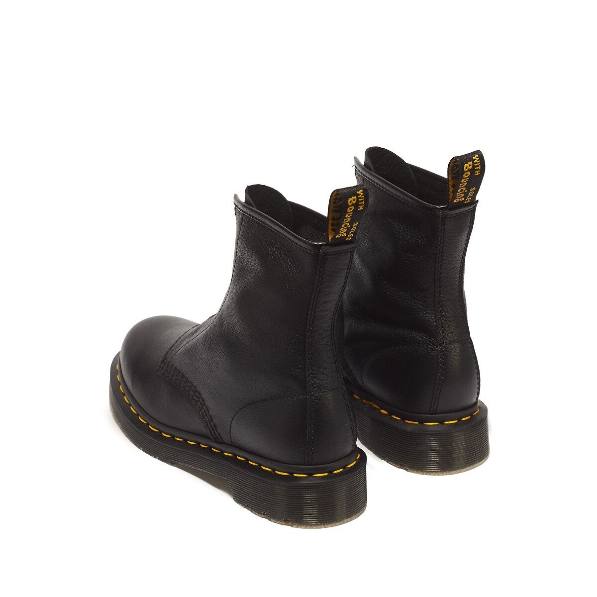 Boots 1460 zippées en cuir Virginia noir, DR. MARTENS