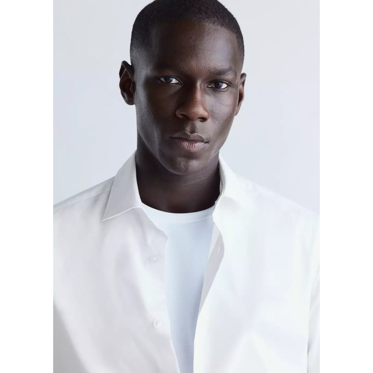 Chemise coton comfort stretch non-iron blanc, MANGO MAN