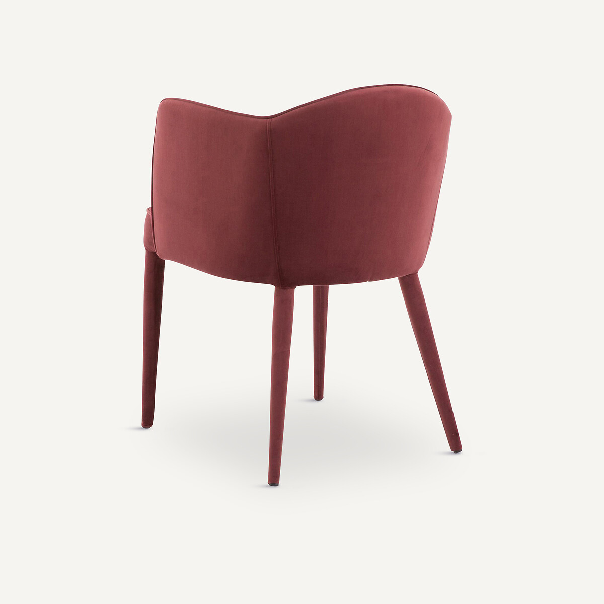 Fauteuil de table velours, Leos rouge tourmaline, AM.PM