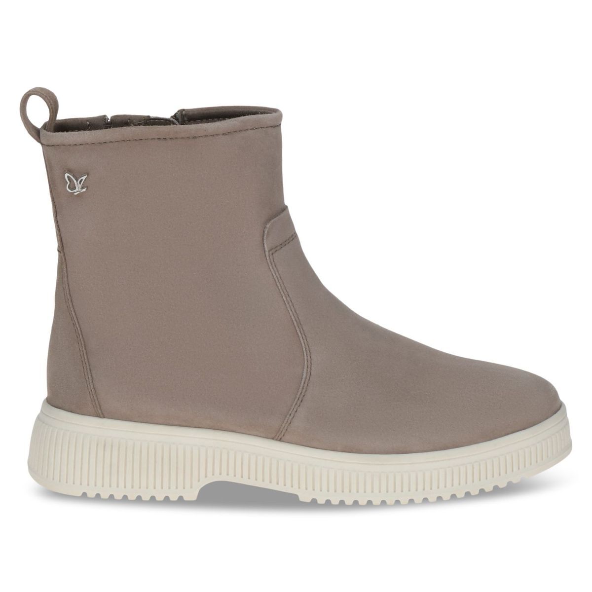Bottine en cuir marron taupe nubuck, CAPRICE