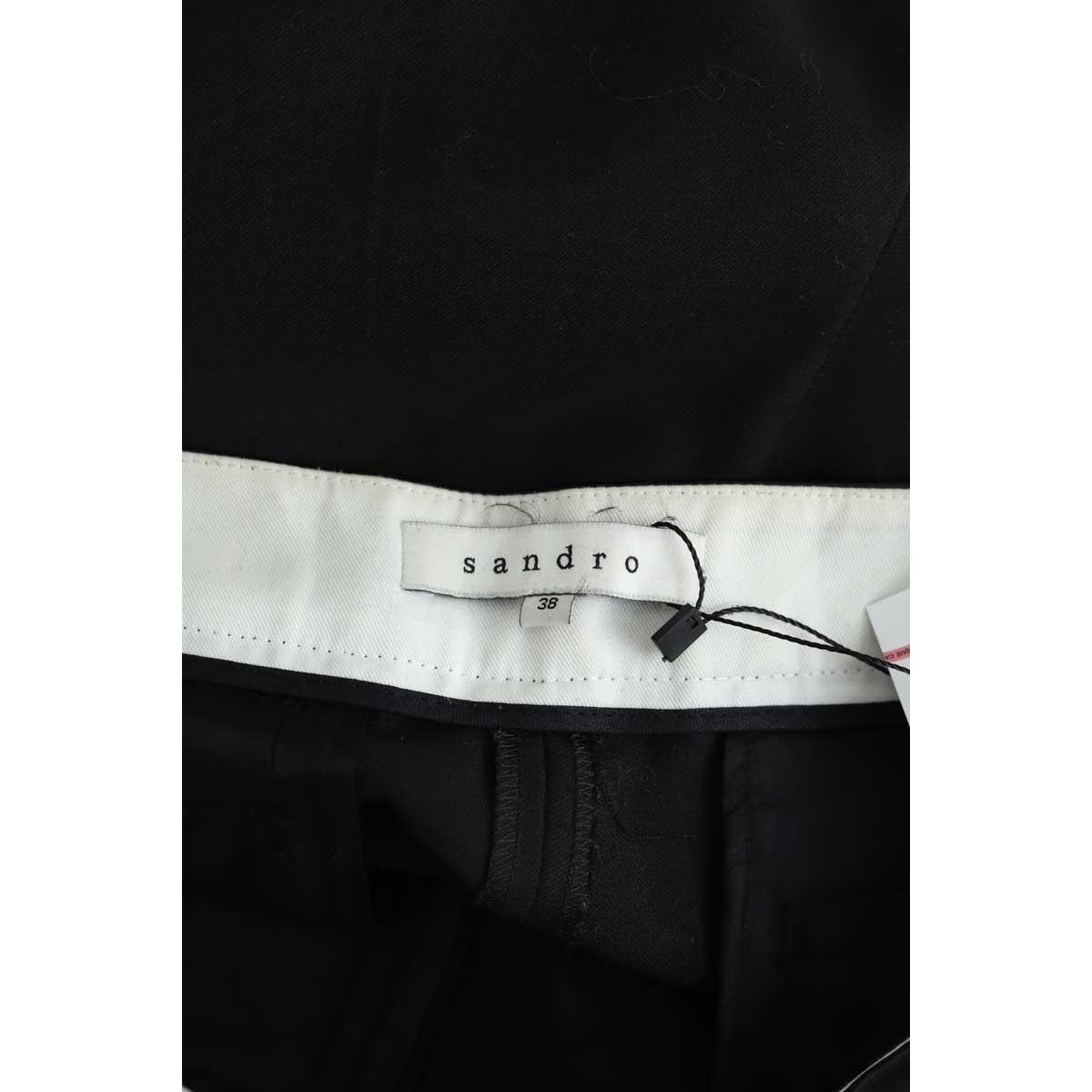 Pantalon droit - Très Bon État noir, SANDRO