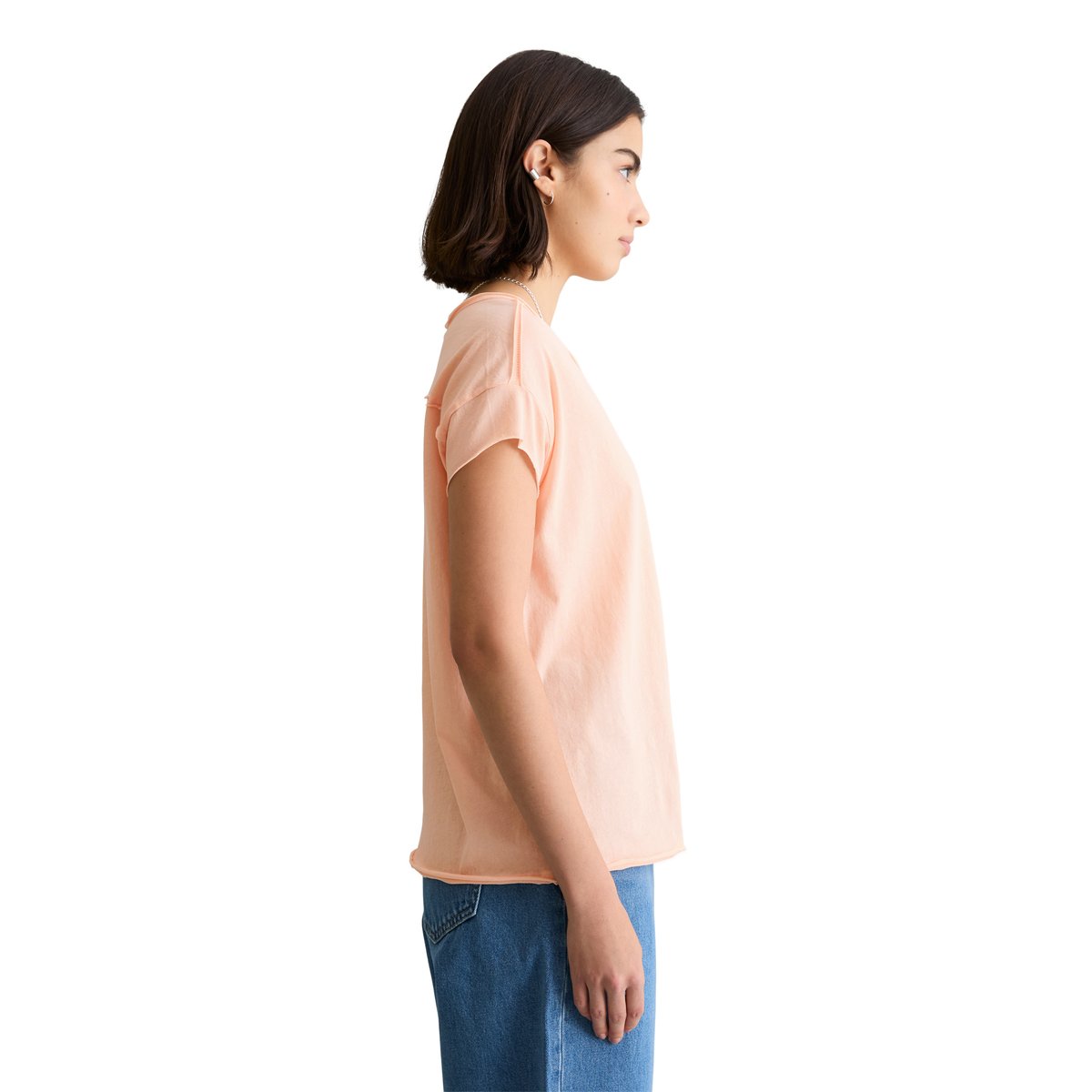 T-shirt ample en coton organique rose pale, MARC O’POLO DENIM