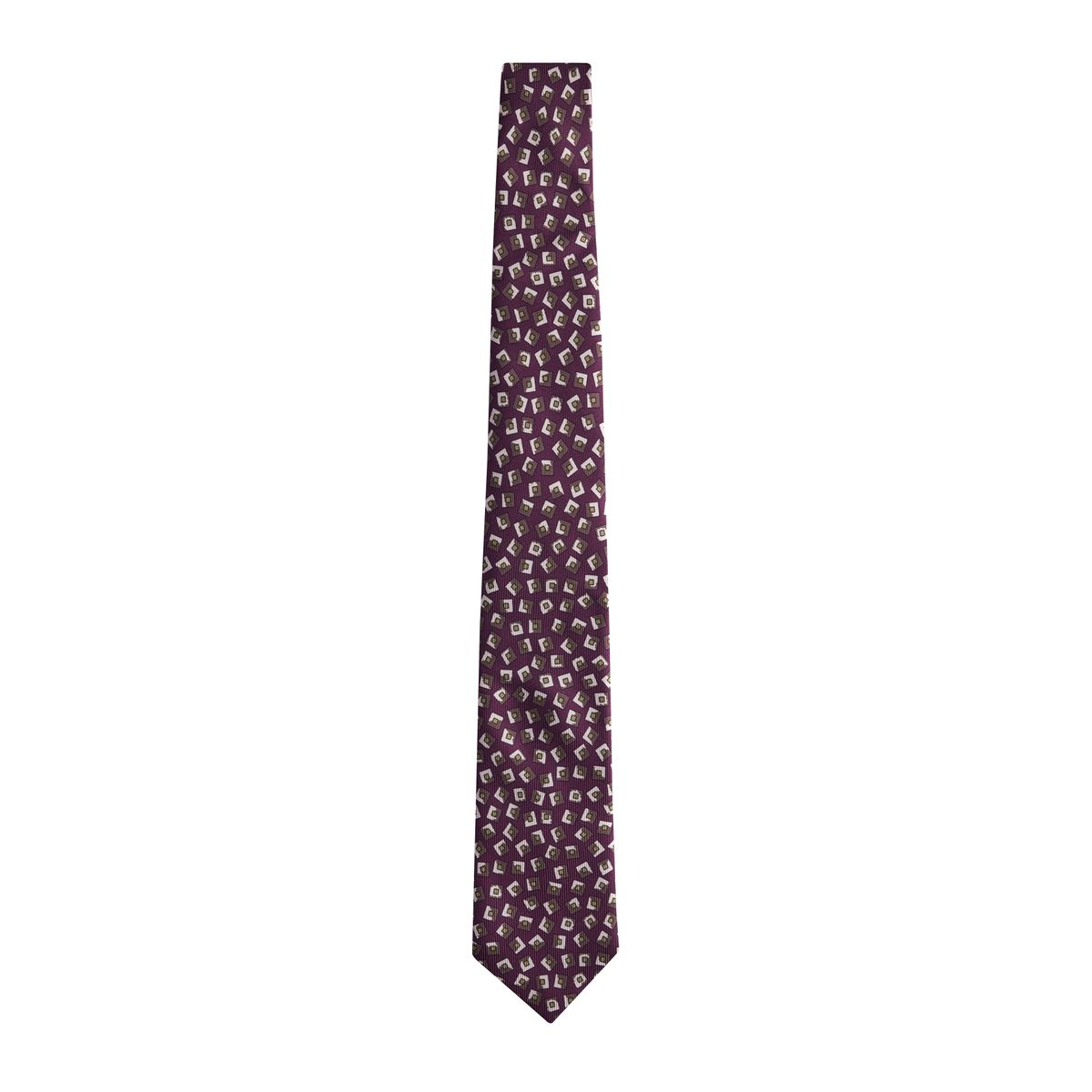 Cravate en soie italienne signature rouge, NEXT