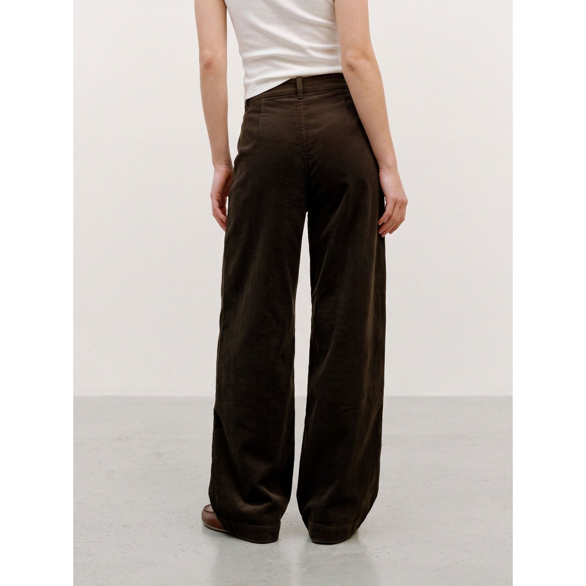 Pantalon marron - black olive 1, VERO MODA