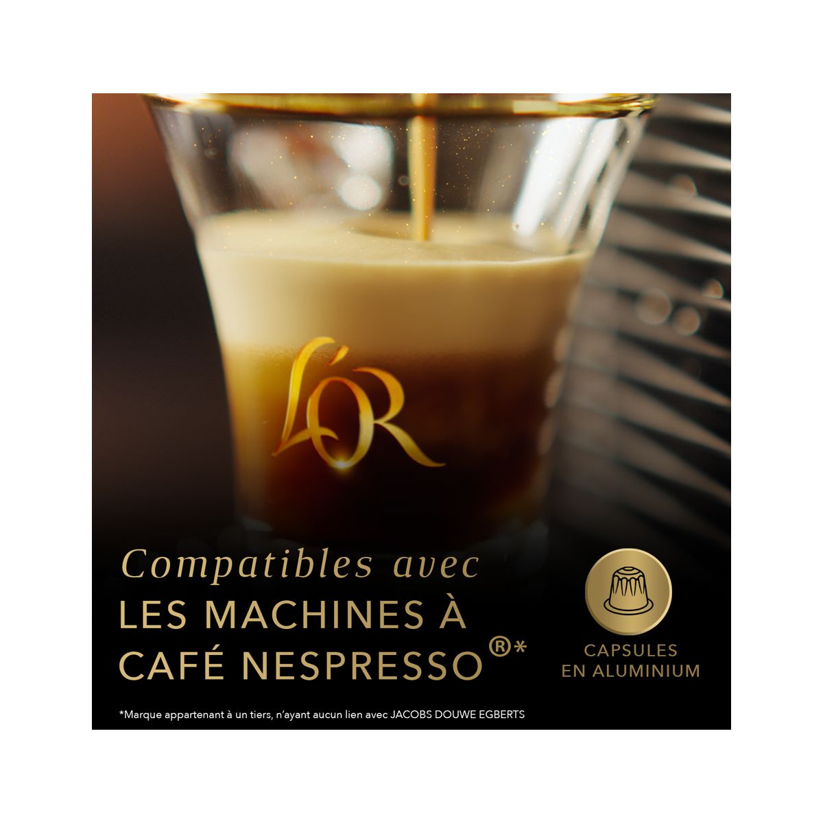 Capsules Espresso LUNGO PROFONDO x20 104g couleur unique, L'OR