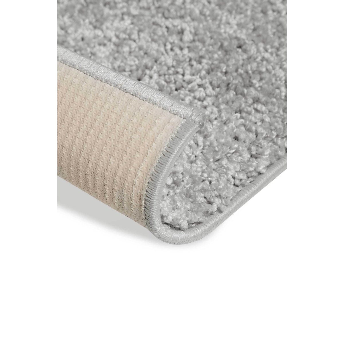 Tapis doux à poils aspect laine bouclettes , GRETA gris clair, WECON HOME