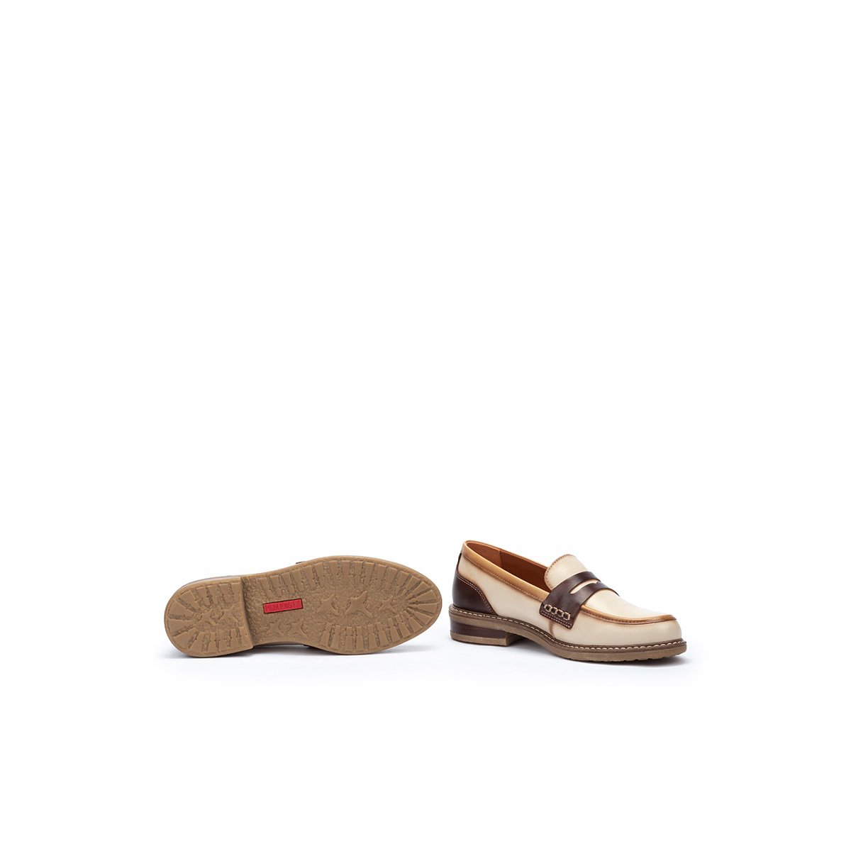 Mocassins cuir ALDAYA marfil, PIKOLINOS