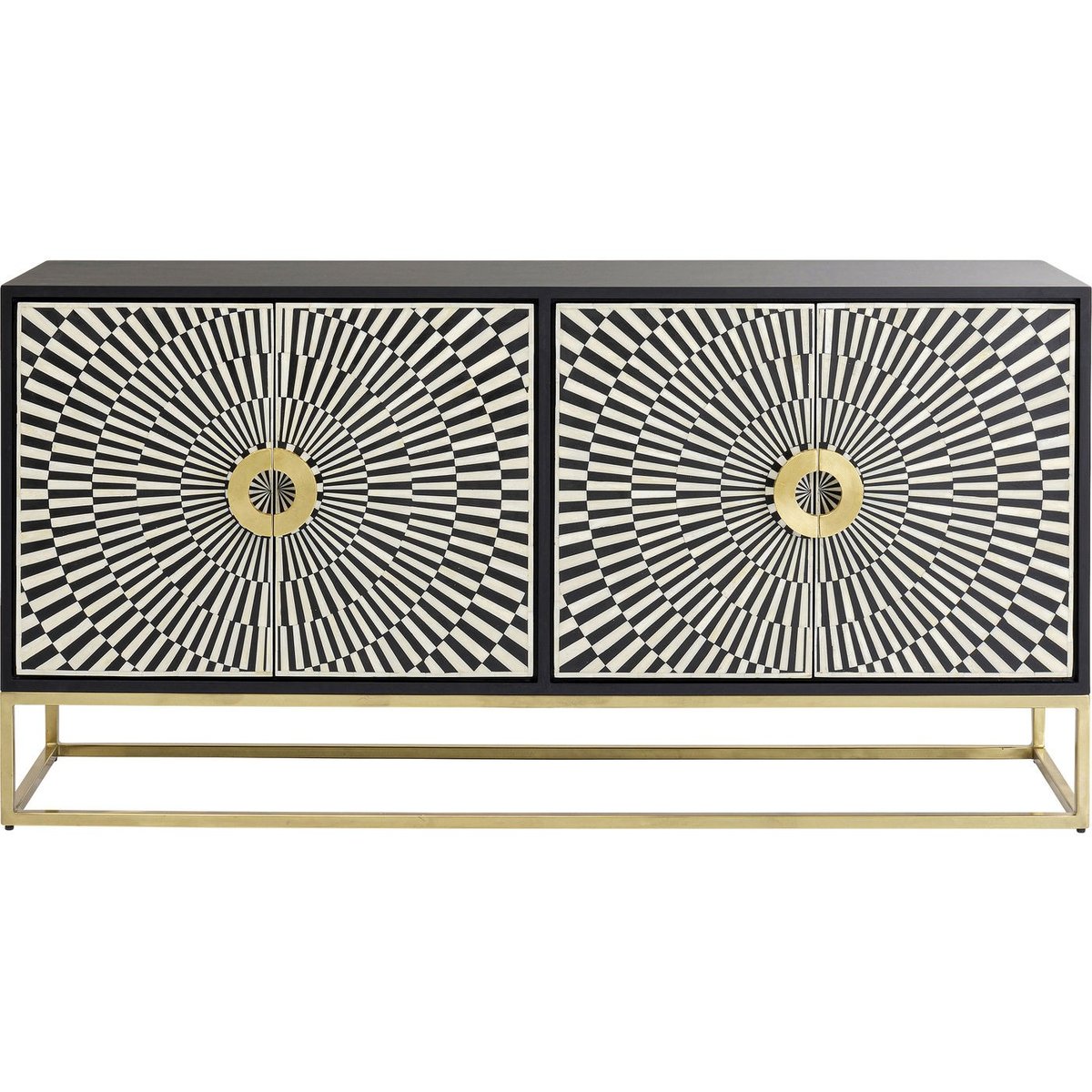 Buffet effet d'optique, ELECTRO noir et blanc, KARE DESIGN