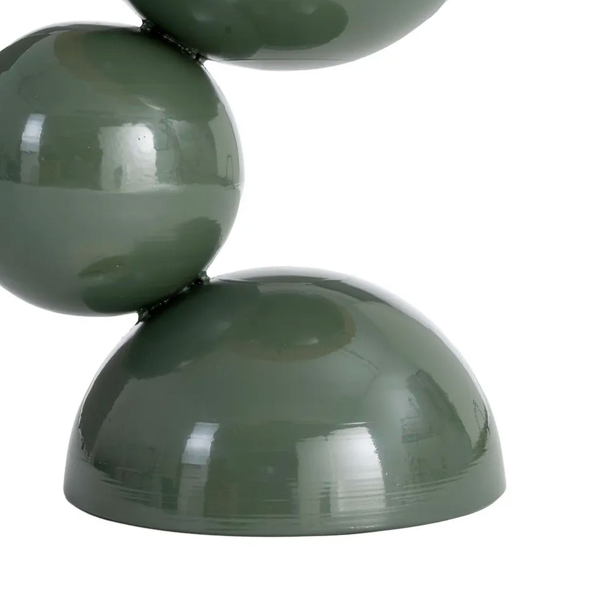 Table d'appoint design en métal vert et bois 41x41x46.5cm vert, WADIGA