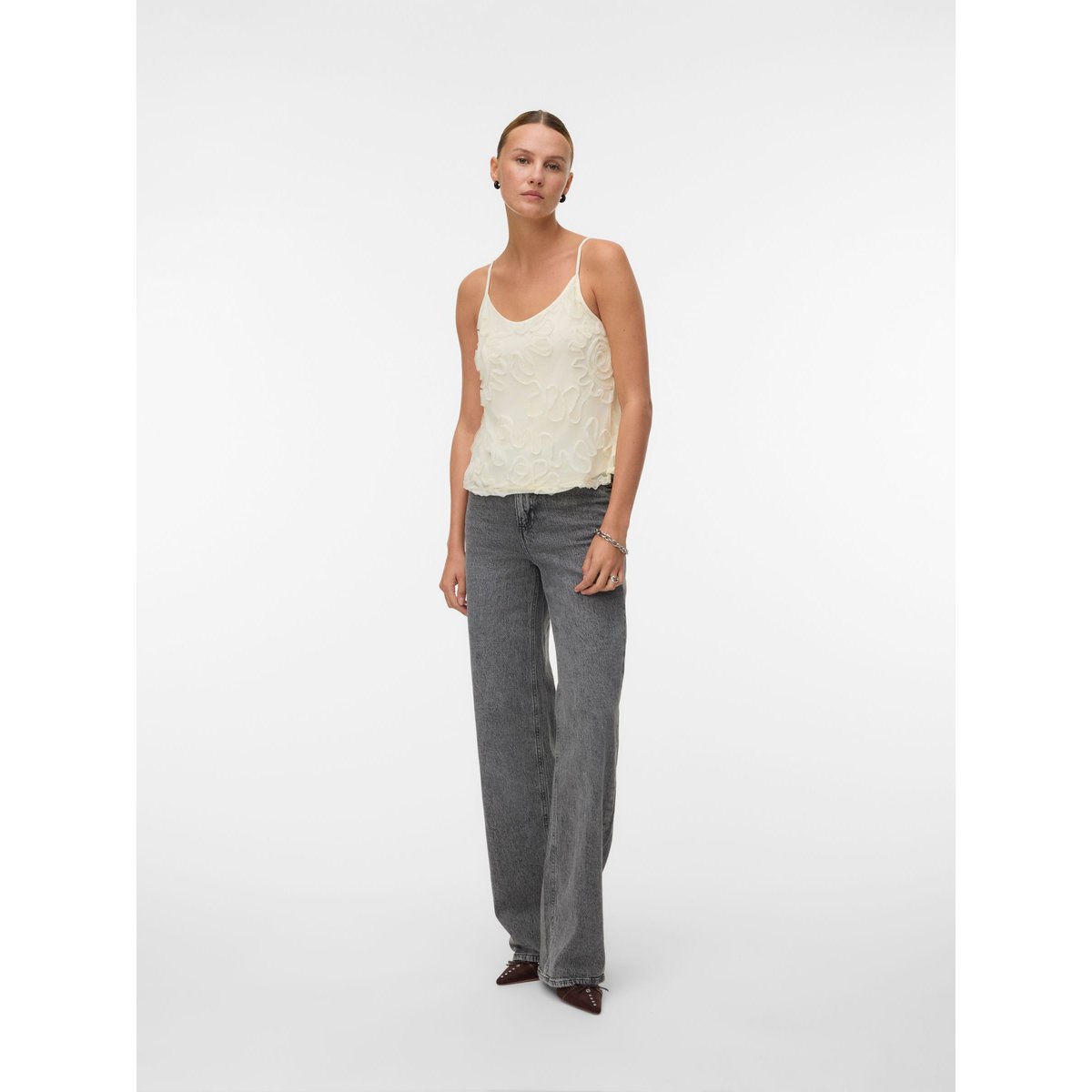 Top beige - pistachio shell, VERO MODA