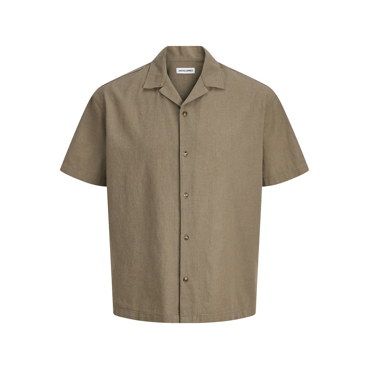 Chemise loose manches courtes marron, JACK & JONES