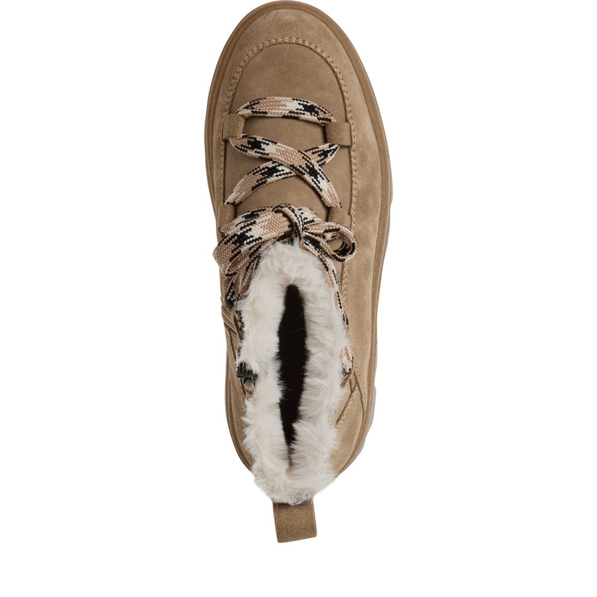 Bottine en cuir beige beige, TAMARIS