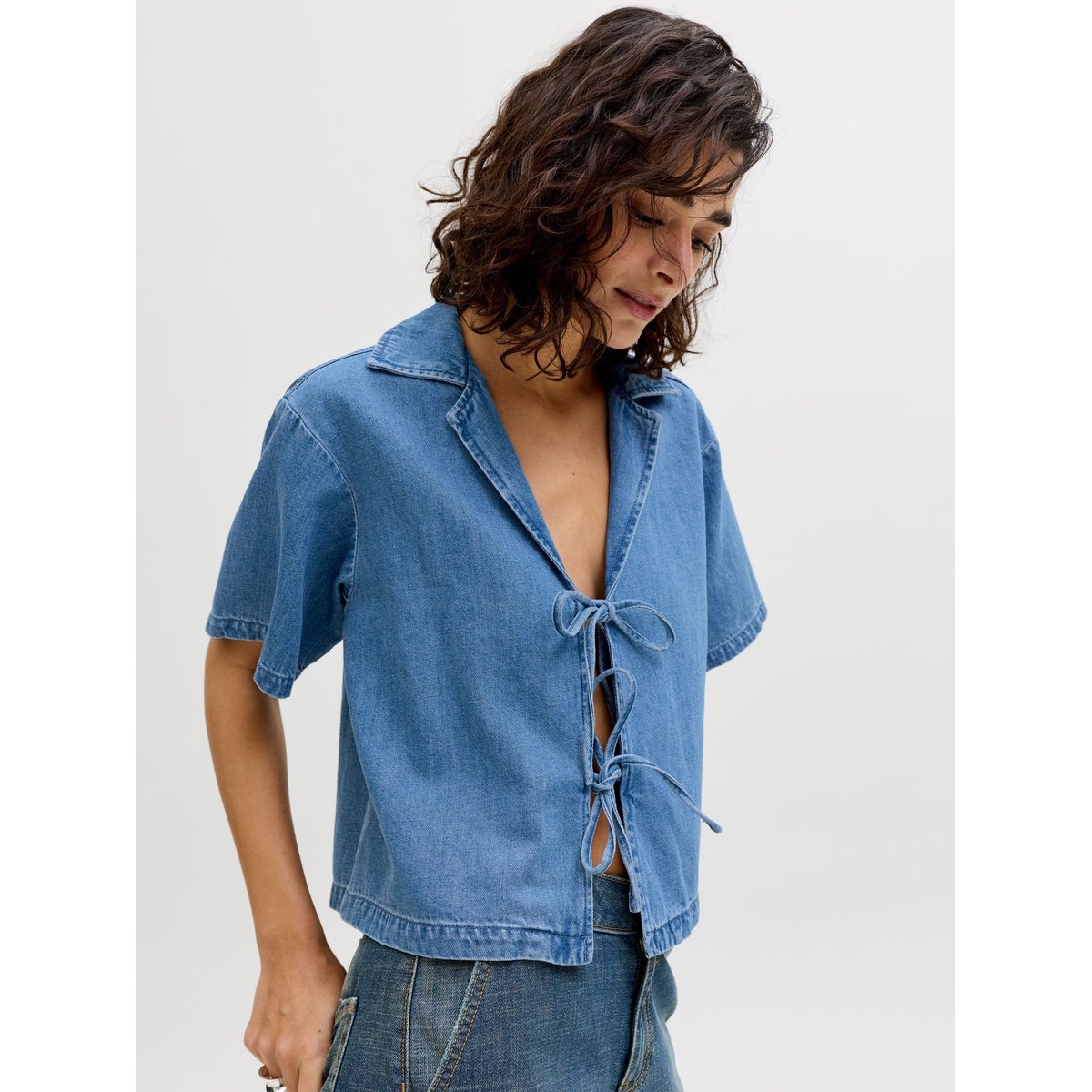 Chemise En Denim medium blue denim, JJXX