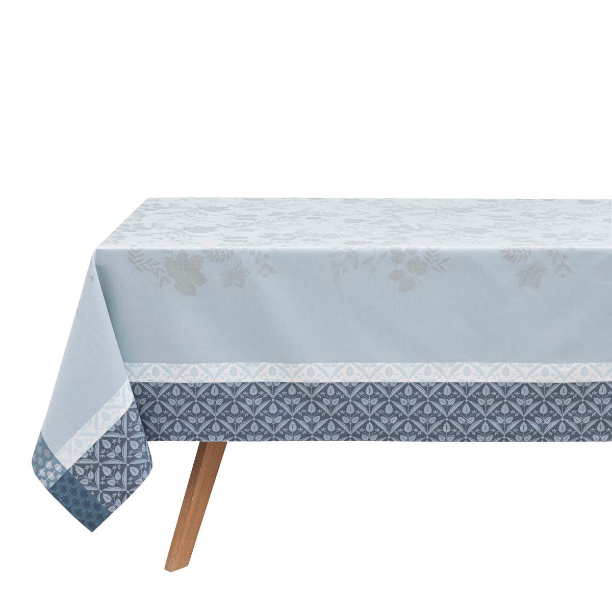 Nappe Manor Lane bleu lupin, LE JACQUARD FRANCAIS