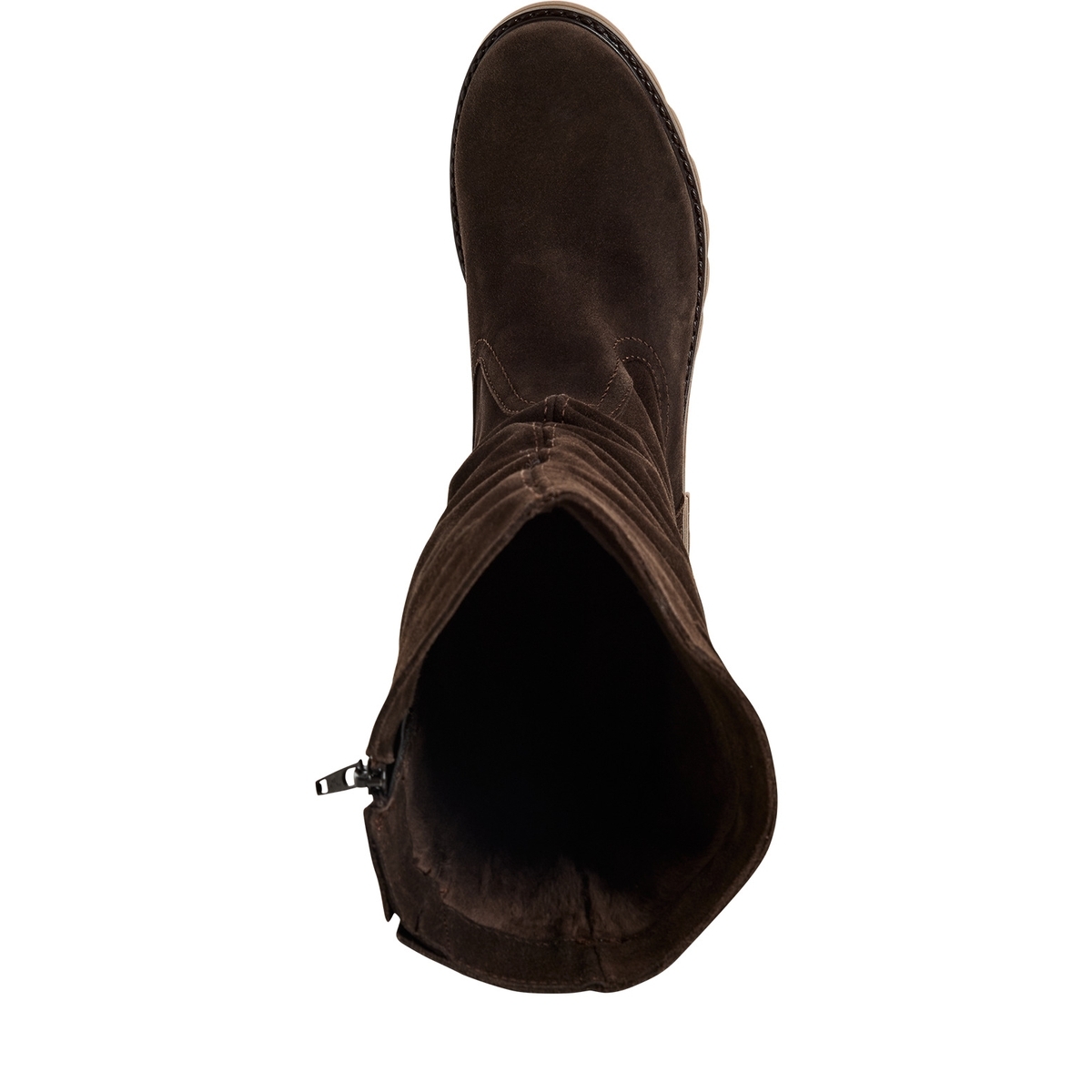 Bottes en cuir marron mocca, TAMARIS
