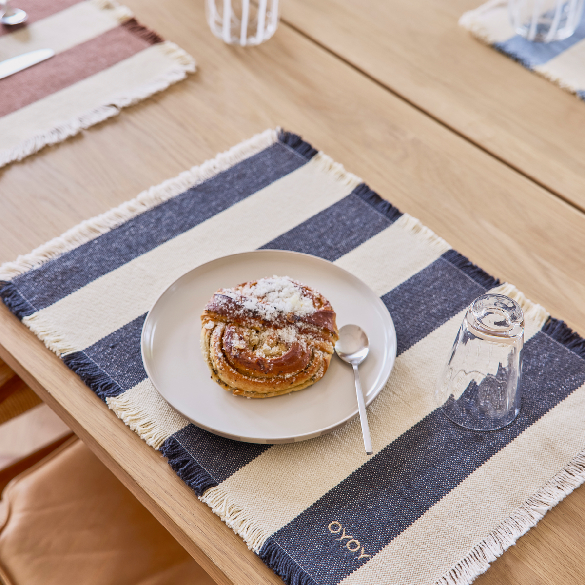 Set de table en Coton Living noir, OYOY LIVING DESIGN