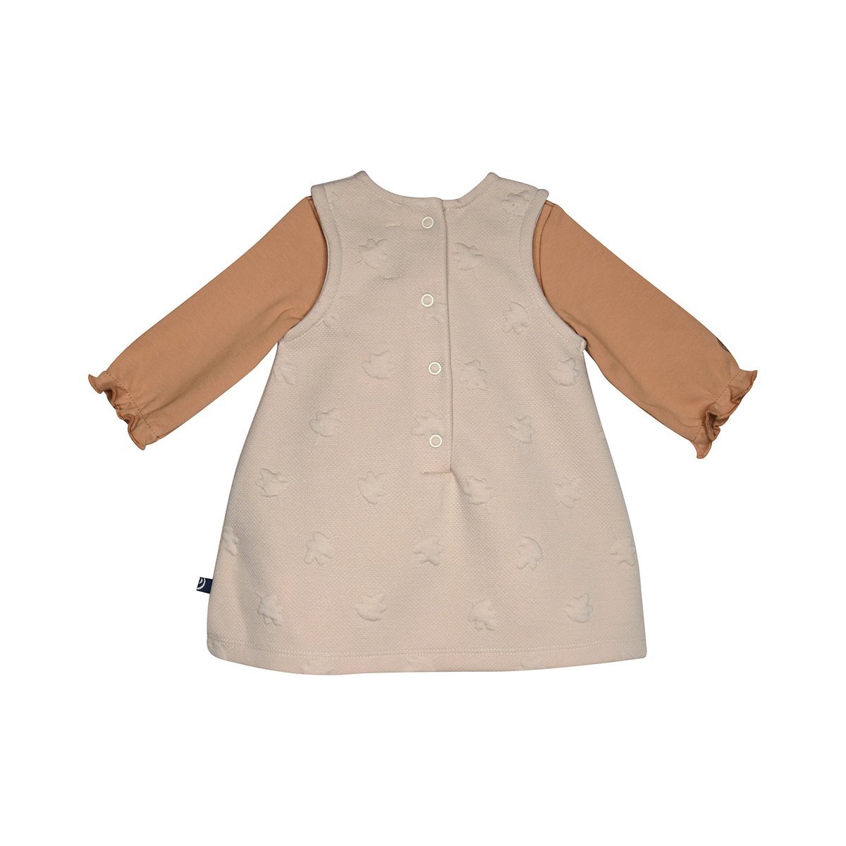 Tshirt robe soline maille bebe beige, SUCRE D'ORGE