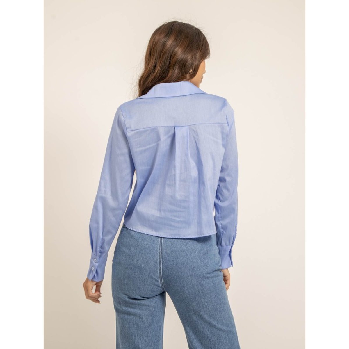 Chemise Courte Ocelia bleu, DONA LISA