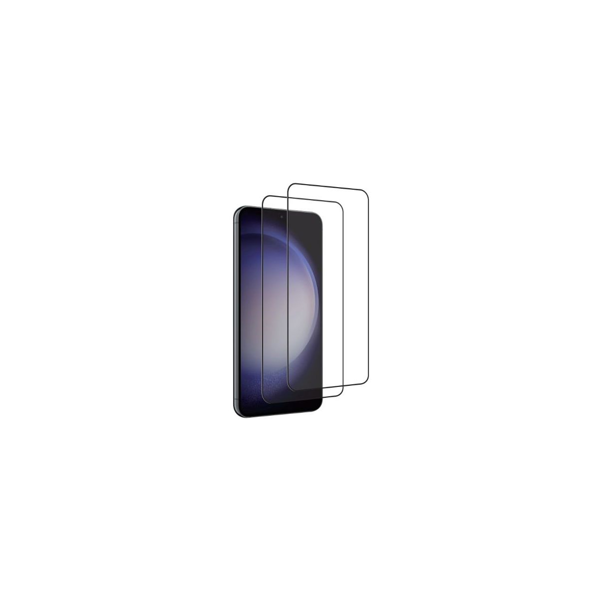 Protège écran Samsung S24+ verre trempé X2 couleur unique, ESSENTIEL B