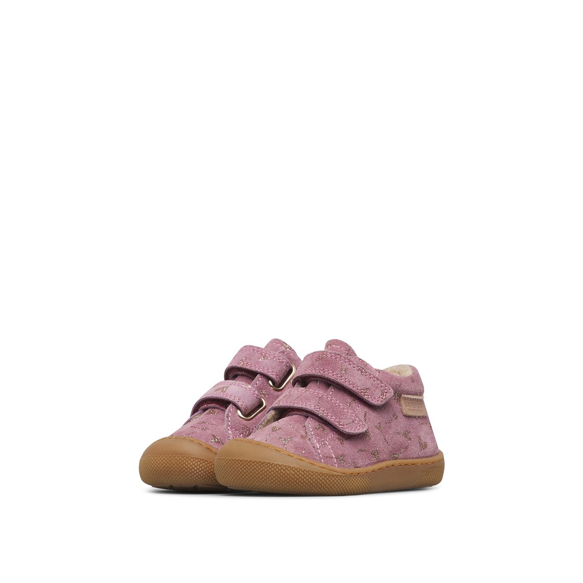 Chaussures barefoot en cuir et en daim BAREFOOT AMUR VL magnolia-platine, NATURINO