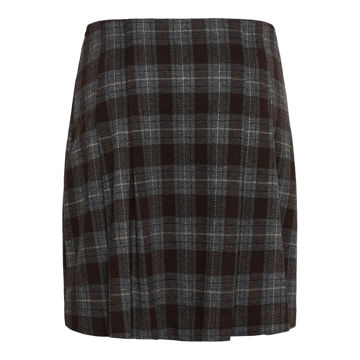 Jupe casual marron brown check, CULTURE