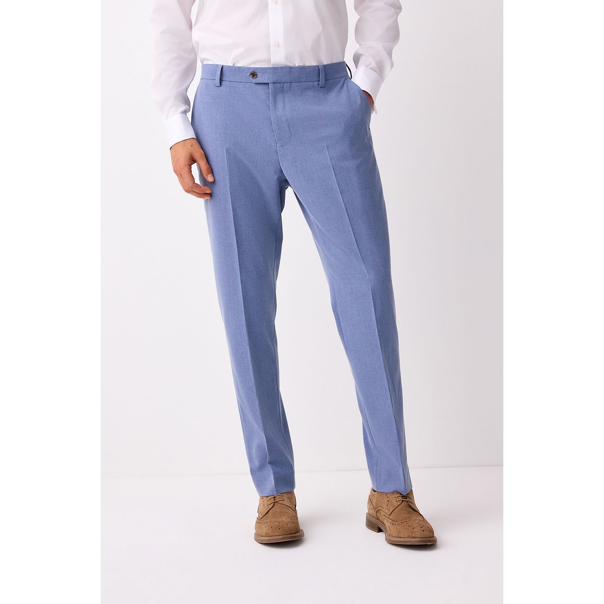 Pantalon de costume stretch bleu, NEXT