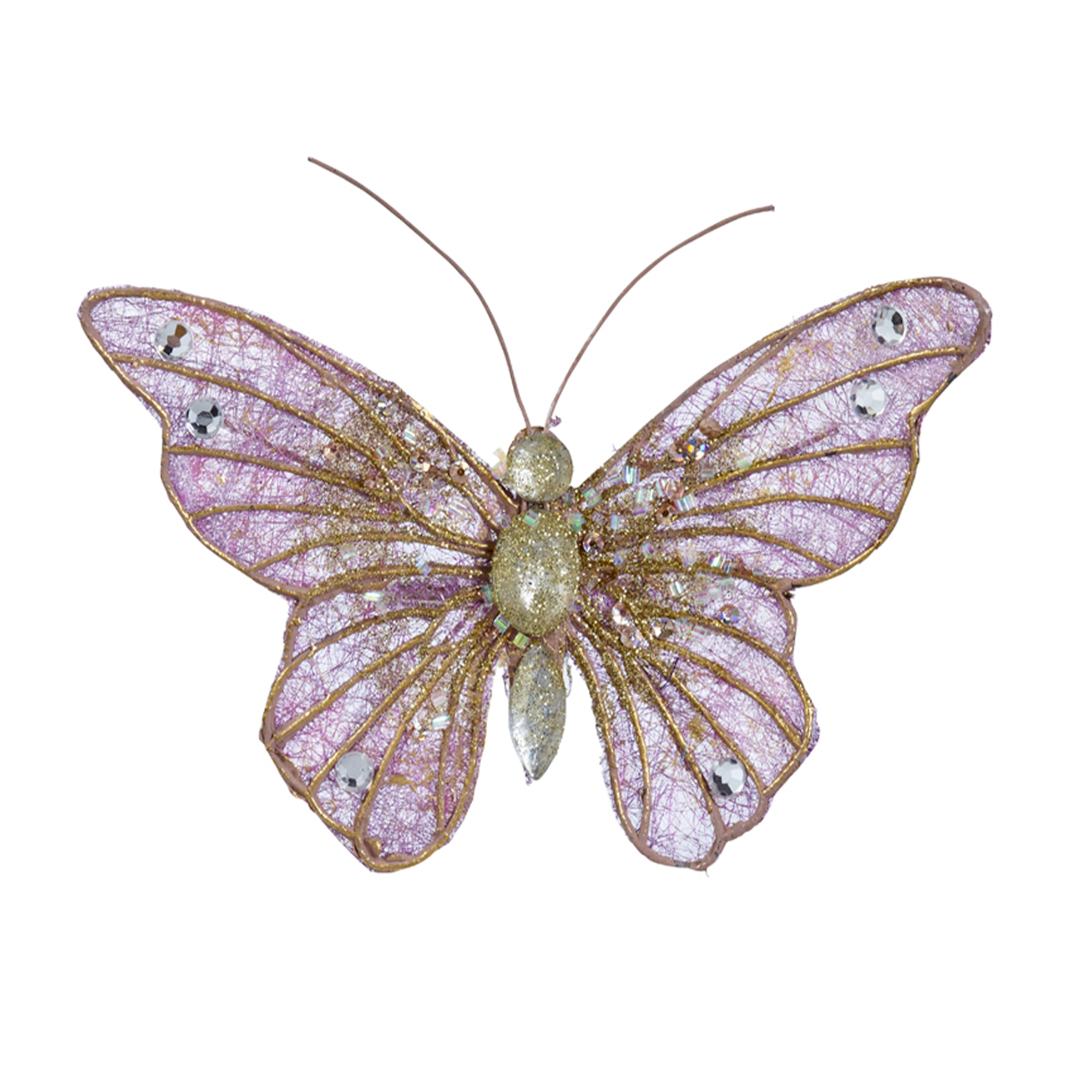 Suspension décorative papillon L13 mauve, SIA DECO
